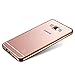 J7 Case, Galaxy J7 Case, Silverback(TM) -Luxury Metal Air Aluminum Bumper Detachable + Mirror Hard Back Case 2 in 1 Cover Ultra-Thin Frame For Samsung Galaxy J7 -RoseGold