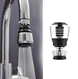 360 Degree Rotate Faucet ， Deluxe Internal Thread Nozzle Filter Adapter Water Saving Bubbler Connector Swivel Tap Aerator Diffuser Kitchen Accessories#0028/4（2PCS）
