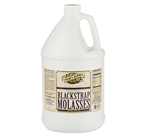 Golden Barrel Bulk Unsulfured Black Strap Molasses, 1 Gallon Jug (Pack of 2)