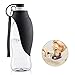 perpets Dog Water Bottle for Walking, Pet Water Dispenser Feeder Container portable with Drinking Cup Bowl for Puppy, Cats 20 OZ