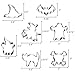 Hibery 10 pcs Halloween Cookie Cutters Set (Black)