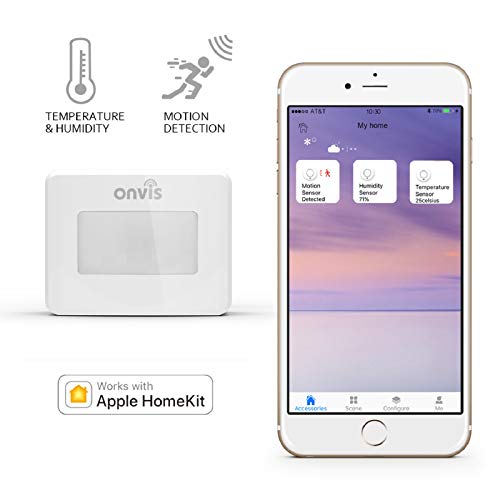 Onvis Smart Homekit Motion Sensor Indoor Humidity Gauge Hygrometer