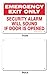 Emergency Exit Only Sign, Security Alarm Will Sound If Door Opened Sign, 10x7 Inches, Rust Free .040 Aluminum, Fade Resistant, Made in USA
