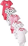 Gerber Baby Girls' 5 Pack Variety Bodysuits