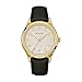 Bulova Mens Classic Black Strap Gold Accented Watch 97B147