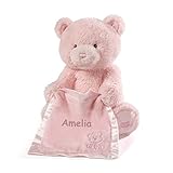 Personalized Peek A Boo Plush Toy (Peek A Boo Bear - Pink)