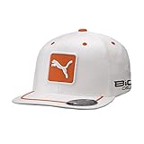 PUMA Pro Tour Cat Patch 110 Snapback Cap White/Vibrant Orange