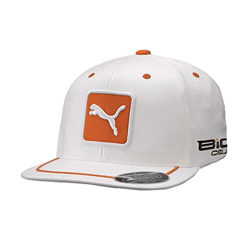 PUMA Pro Tour Cat Patch 110 Snapback Cap White/Vibrant Orange