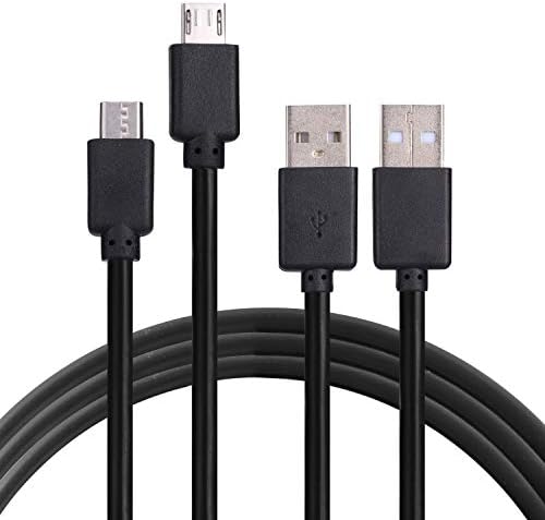 2 Pack Charger Cable for Huawei Mate 10 Lite, Kindle Fire, Kindle Paperwhite, Kindle Oasis, Kindle Fire 8/7, Android/Windows/PS4/Xbox Data Sync USB Charging Cords 3.3ft (Black)