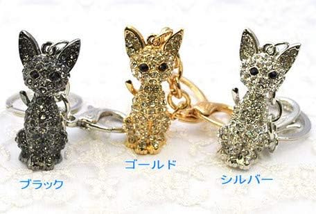 Amazon ノーブランド品 キラキラ お座り猫 キーホルダー バッグチャーム ブラック チャーム 通販