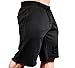 Monsta Clothing Co. Men Workout (HRD-LVN HardLivin) Gym Sweat Shorts (G:BK-A:BK) Black/Black
