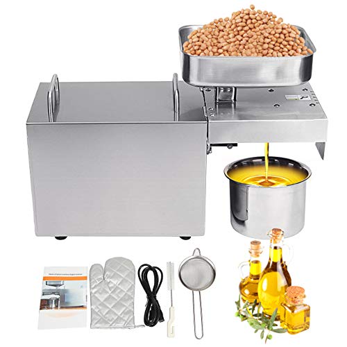 Beamnova Commercial Automatic Oil Press Machine For Home 304# Stainless Steel Peanut Nuts Coconut Seeds Expeller Extractor (608473315722)