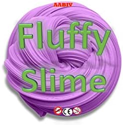 AABIV Fluffy Slime-Jumbo Floam Slime,Soft Rubber Non Stick Slime, Stress Relief Putty Toy For Kids &amp; Adults - Purple