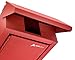 AdirOffice Outdoor Large Key Drop Box - Commercial Grade Heavy-Duty Storage Box - Safe & Secure Parcel & Packages - for Home & Business Use (Red)