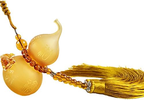 Glass Gourd Car Perfume Hanging with Brave Troops Ring Home Peace Decoration Pendants