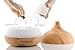 Asani Essential Oils Diffuser with 7 Color Changing LED Lights and High Capacity Tank | Humidifier, & Nightlight Function | Aromatherapy for Bedroom/Living Room/Office