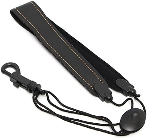 Adjustable Alto Soprano Tenor Saxophone Neck Strap Leather Black