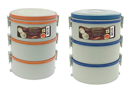 Marmita Térmica 3 Pratos 2 Comuns e 1 Duplo Gufani