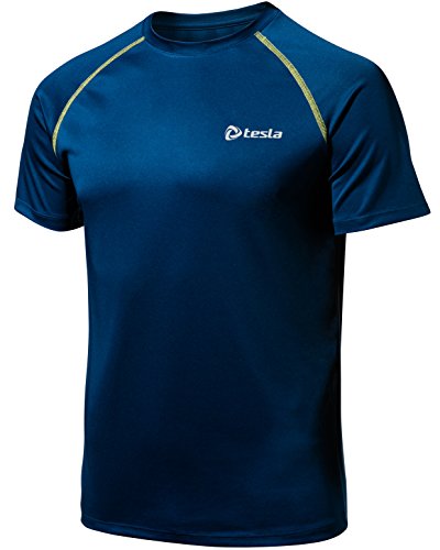 # Drst MTS03-MY_X-Small j-S Tesla Men's HyperDri Short Sleeve T-Shirt Athletic Cool Running Top MTS03