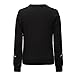 Weigou Women Rose Floral Embroidered Sweatshirt Long Sleeve Blouse Tops Pullovers Tops Stylish Outwear