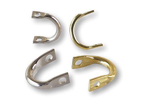 River Guide Supply Easy Spin Spinner Clevis 100 Pack (Brass, Size #4)