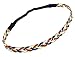 CB Accessories Independence Braided Elastic Fashion Headband Hair Accessory, Red, White/Blue
