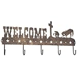 5 Hook Tack Rack Bronze Western Cross