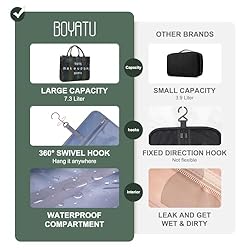 Women Hanging Toiletry Bag for Traveling: Large