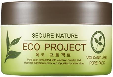 snk cosmetics Secure Nature Volcanic Ash Pore Pack - Refresh, Brightening Intensive Skin Care, 100ml