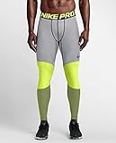 Nike Mens Pro Hyperwarm Lines Compression Tights Volt/Black 699970-702 Size M...