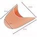 Footful 1 Pair Gel Toe Caps Pads Protector for Pointed Ballet Shoes Nude
