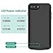 STOON iPhone 6s Plus/6 Plus/7 Plus/ 8 Plus Battery Case, 5500mAh Detachable Charger Case Extended Battery Protective Charging Case Cover for iPhone 8 Plus/7 Plus/6s Plus/6 Plus (5.5 Inch) (Black)