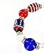 fiona USA Bracelet, Red White Blue Americana Beaded Bracelet, 4th Of July Bracelets For Women, Brithday Christmas Gift, 1 pc