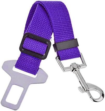 Newest Dog Seatbelt - Adjustable Car Safety Seat Belt Dogs Pets Seatbelt Cat Dog Carriers Leads Belts Pet Accessories (Purple)