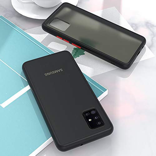 AEETZ Compatible for Samsung S10 Lite Case, Translucent Matte Finish Cover Case, Shockproof Anti-Drop Protection Frosted