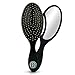 Hair Brush with Mirror by Beautify Beauties for All Hair Types, Wet or Dry, For All Ages, with Mirror on Back (Black)