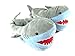 OliaDesign Plush Children's Shark Slippers, One Size for 4 Year+