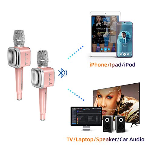 TOSING G1 Wireless Bluetooth Karaoke Microphone,3in1 Portable