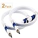 SHD Flat HDMI Cable HDMI Extension Cable 4K Ultra 2.0V Male to Female HDMI Cord Support 3D,Ethernet,1080P -3Feet-2Pack