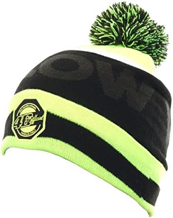 Valentino Rossi Multi Valey Yellow 46 Beanie (Default , Black)
