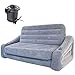 Intex Queen Inflatable Pull Out Sofa Airbed with Quick Fill Electric Air Pump