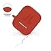 LIKDAY AirPods Case with Strap Protective Silicone Cover with Carabiner for Apple Airpods Accessories ( Red )