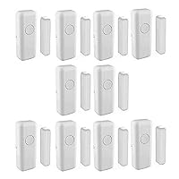 433MHz Anti-thief Wireless Door & Window Sensor for Home and Business (White Colour, Pack of 10)