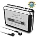 Cassette Player,Valoin Cassette Tape to MP3 CD Converter Recorder via USB Cable Portable Tape Player Compatible for Laptops PC with Earphones