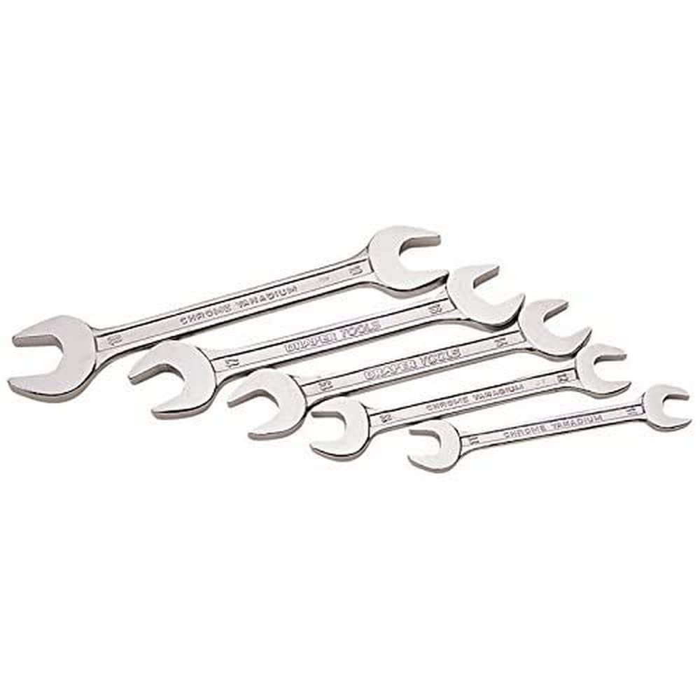 Draper 30768 Metric Double Open End Spanner Set, 5 Pieces,Blue