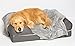 PetFusion Premium Dog & Cat Blanket | Ultra Soft Pet Blanket Available in Plush or Quilted; 2 Colors (Grey; Brown) | Perfect for Small Dogs & Large Dogs