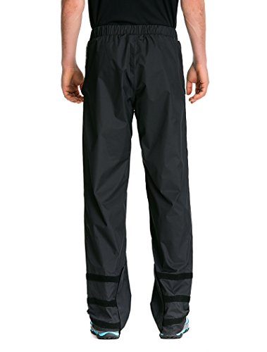 TRAILSIDE SUPPLY CO. Men's Waterproof Windproof Elastic-Waist Rain Pants (Black,4X-Large)