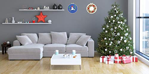 image for Louise Maelys 2 Pack Embroidery Starter Kit Christmas Cross Stitch Ful