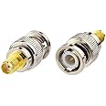 DHT Electronics 2pcs RF coaxial coax adapter SMA female to BNC male