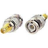DHT Electronics 2pcs RF coaxial coax adapter SMA female to BNC male